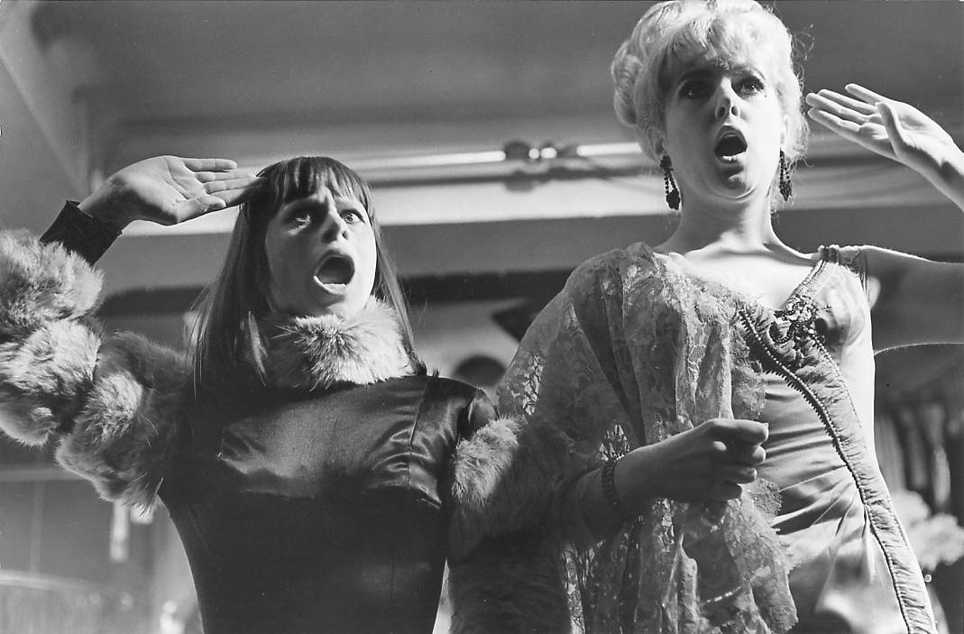 Rita Tushingham, Lynn Redgrave During a visit to the set by co-producer Car...