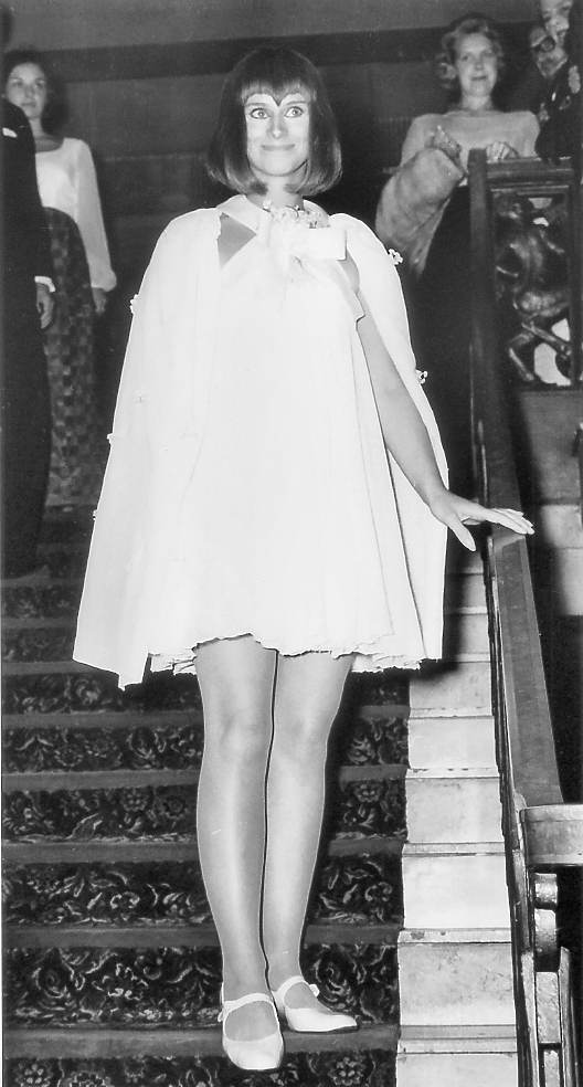 Rita Tushingham Rita arrives at the premiere wearing an organdy outfit with...
